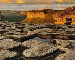 Morro do pai inacio no por do sol